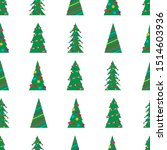 christmas seamless pattern with ... | Shutterstock .eps vector #1514603936