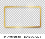 double gold shiny 16x9... | Shutterstock .eps vector #1649307376