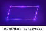 neon frame with shining effects ... | Shutterstock .eps vector #1742195813