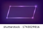 neon frame with shining effects ... | Shutterstock .eps vector #1743029816