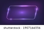 neon rounded parallelogram... | Shutterstock .eps vector #1907166556