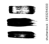 black grunge brush strokes. set ... | Shutterstock .eps vector #1923254333