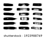 black grunge brush strokes. set ... | Shutterstock .eps vector #1923988769