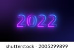 Number 2022 Neon Light Bright...