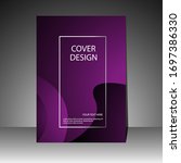purple cover book modern design.... | Shutterstock .eps vector #1697386330