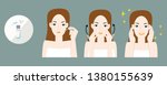 woman take care about face.... | Shutterstock .eps vector #1380155639