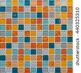 Mix Color Mosaic Tiles Pattern...