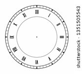 Vintage Round Clock Roman Hour...