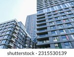 Small photo of London, UK, 15 May 2023: Hightail Point apartment building in East Village