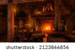 Inside A Medieval Tavern With...