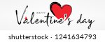 valentines day background with  ... | Shutterstock .eps vector #1241634793