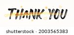 "thank you" hand drawn... | Shutterstock .eps vector #2003565383