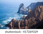 cliffs at Cabo da Roca, Sintra, Portugal