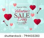 vector romantic template of... | Shutterstock .eps vector #794433283