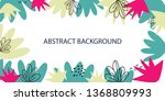abstract hand drawn colorful... | Shutterstock .eps vector #1368809993