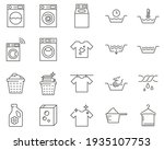 set of laundry line vector... | Shutterstock .eps vector #1935107753