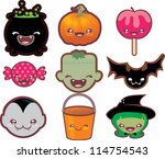 cute halloween | Shutterstock .eps vector #114754543