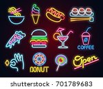 Set Food And Drink Neon Sign....