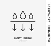 moisture line icon  vector... | Shutterstock .eps vector #1607035579