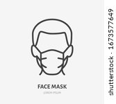 man in face mask line icon ... | Shutterstock .eps vector #1673577649