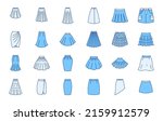 clothes skirts doodle... | Shutterstock .eps vector #2159912579