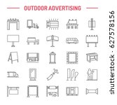 outdoor advertising  commercial ... | Shutterstock .eps vector #627578156