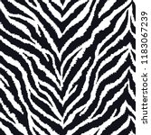 Seamless Pattern With Zebra Fur ...