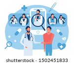 patient and doctor shaking... | Shutterstock .eps vector #1502451833