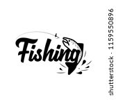 fly fishing. hand drawn... | Shutterstock .eps vector #1159550896