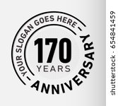 170 years anniversary logo... | Shutterstock .eps vector #654841459