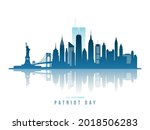 modern new york city skyline... | Shutterstock .eps vector #2018506283