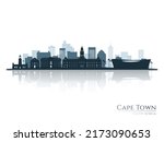 Cape Town Skyline Silhouette...