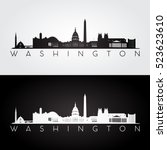 Washington Usa Skyline And...