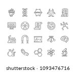 set of science outline icons... | Shutterstock .eps vector #1093476716