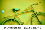 Small photo of decorative old bike with big wheels
