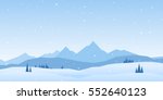 vector illustration  winter... | Shutterstock .eps vector #552640123