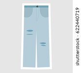 fashion light blue jeans icon... | Shutterstock .eps vector #622440719