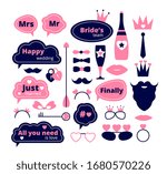 wedding photo booth. love party ... | Shutterstock .eps vector #1680570226