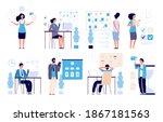 time management. business... | Shutterstock . vector #1867181563