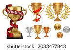 winner collection. trophy ... | Shutterstock .eps vector #2033477843