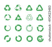 recycle  raw materials vector... | Shutterstock .eps vector #493423483