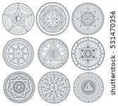 occult  mystic  spiritual ... | Shutterstock .eps vector #531470356