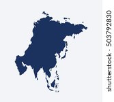 similar asia map. asia map... | Shutterstock .eps vector #503792830
