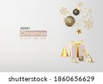 christmas and new year... | Shutterstock .eps vector #1860656629