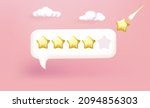 five star rating  feedback... | Shutterstock .eps vector #2094856303