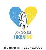 glory of ukraine  i support... | Shutterstock .eps vector #2137310003