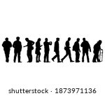 man and women walking on street.... | Shutterstock . vector #1873971136