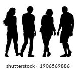 young man and woman are... | Shutterstock .eps vector #1906569886