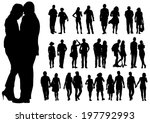 couple of young guy and girl on ... | Shutterstock . vector #197792993