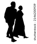 couple of young guy and girl on ... | Shutterstock . vector #2146200939